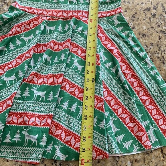 Christmas Holiday Dress‎ Ugly Sweater party Sleeveless Stretch size large - Picture 10 of 12